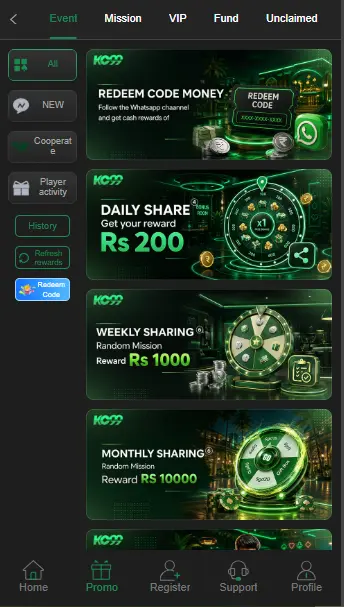kc99 promo page